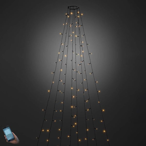 Konstsmide Christmas Manteau d’arbre LED extérieur commandé par App 560-flg. Konstsmide Christmas