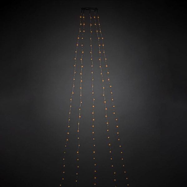 Konstsmide Christmas Manteau d’arbre, gouttes LED prémontées 200 lampes Konstsmide Christmas