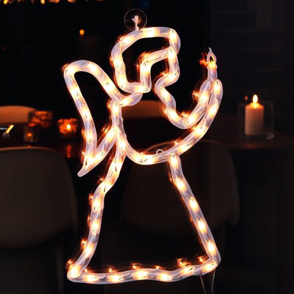 Konstsmide Christmas Silhouette fenêtre LED Ange intérieur, 50 lampes Konstsmide Christmas