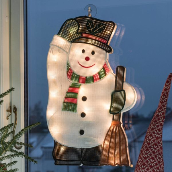 Konstsmide Christmas Intérieur – image fenêtre LED Bonhomme de neige Konstsmide Christmas