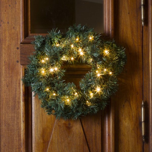 Konstsmide Christmas Extérieur – couronne épicéa LED, capteur 40 lampes Konstsmide Christmas