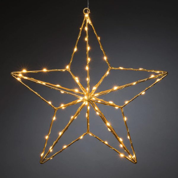 Konstsmide Christmas Lampe décorative LED Étoile d’or 37×36 cm Konstsmide Christmas