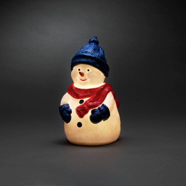 Konstsmide Christmas Figurine LED Bonhomme de neige, blanc chaud, IP44 Konstsmide Christmas