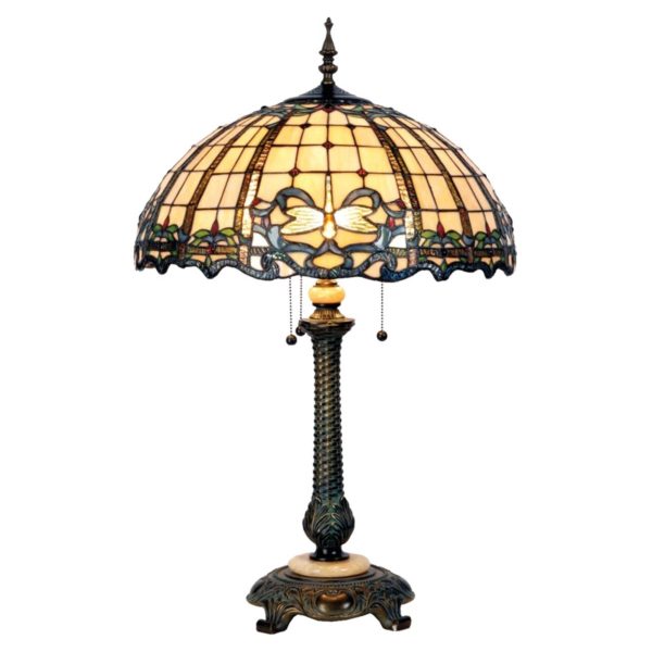 Clayre&Eef Très belle lampe de table Atlantis, style Tiffany Clayre&Eef