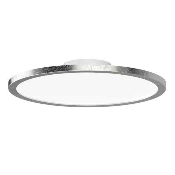 LIGHTME Plafonnier LED Aqua Ø30,2cm feuille d’argent LightMe