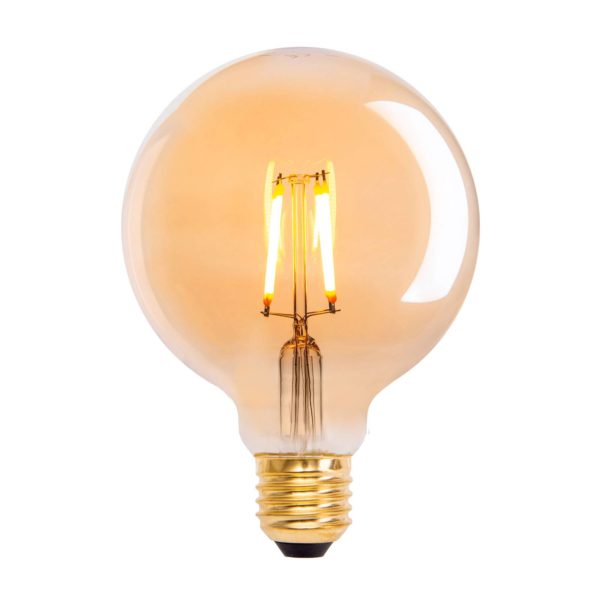 Näve Ampoule globe LED E27 4,1W 310lm blanc chaud, x3 Näve