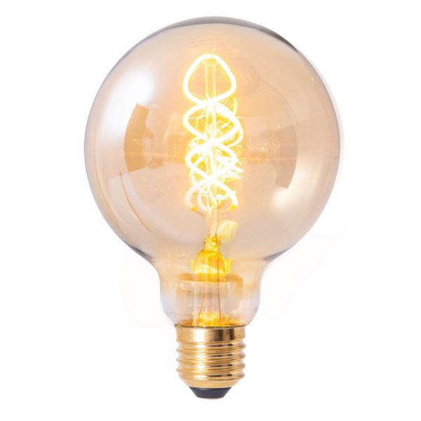 Näve LED à filament Globe E27 G95 4W 180lm 1800K par 3 Näve