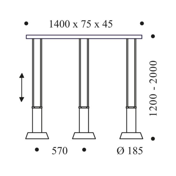 OLIGO Glance suspension LED 3 lampes rouge mate Oligo