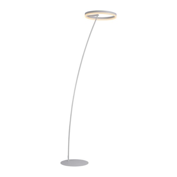 Paul Neuhaus Lampadaire LED Titus, dimmable, blanc PAUL NEUHAUS