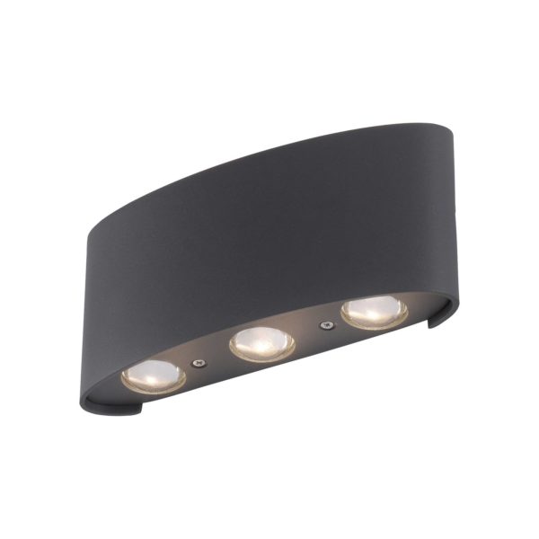 Paul Neuhaus Applique d’extérieur LED Carlo, IP54, à 6 lampes PAUL NEUHAUS