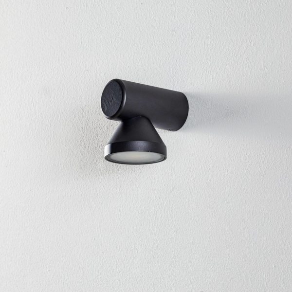 Pujol Iluminación Applique LED Key à 1 lampe, noire Pujol Iluminación