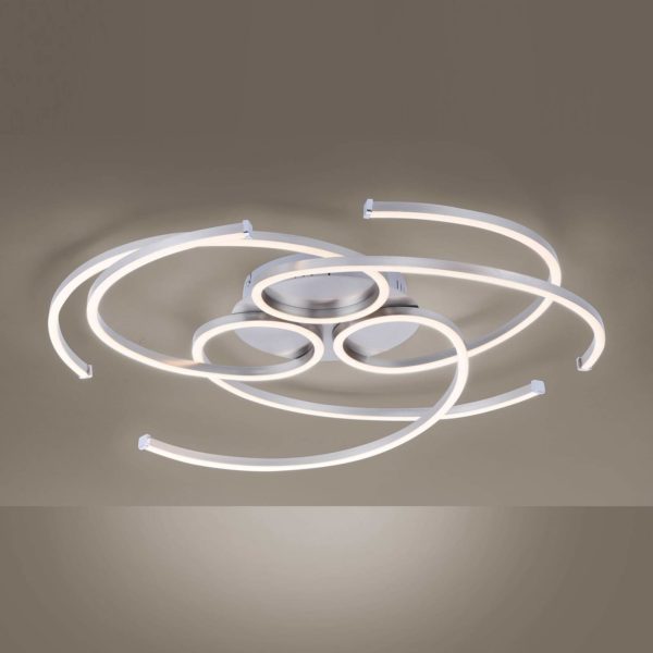 Paul Neuhaus Plafonnier LED Danilo, dimmable interrupteur mural PAUL NEUHAUS