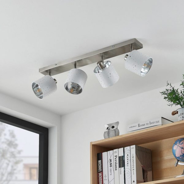 Lindby Darima spot pour plafond, à 4 lampes, blanc LINDBY