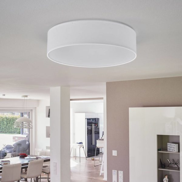 Smartwares Plafonnier Ceiling Dream, Ø 40 cm, textile, blanc Smartwares