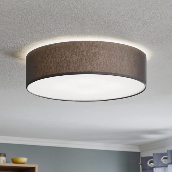 TK Lighting Plafonnier Rondo, gris Ø 45 cm TK Lighting