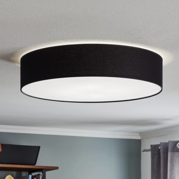 TK Lighting Plafonnier Rondo, gris foncé Ø 60 cm TK Lighting