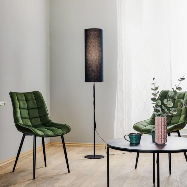 TK Lighting Lampadaire Rondo, noir TK Lighting