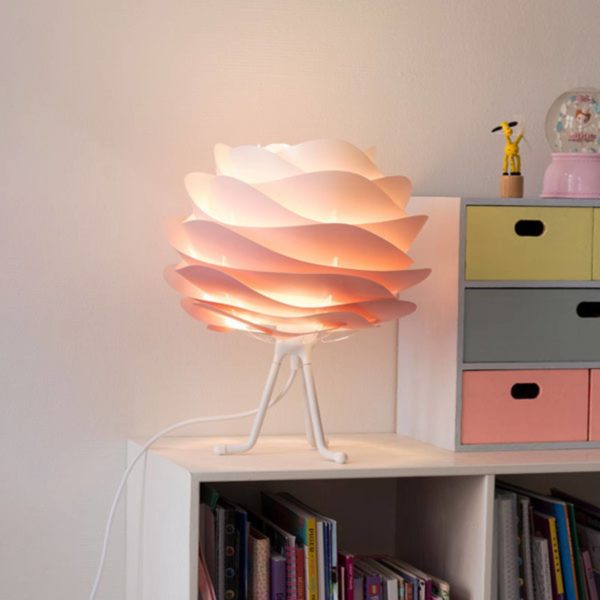 UMAGE Carmina Mini lampe rose/trépied base blanc UMAGE