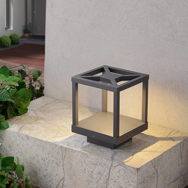 Lucande Potelet LED Lealand 23 cm de hauteur LUCANDE