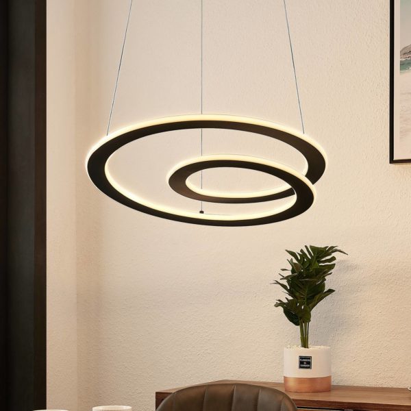 Lindby Cilija suspension LED, dimmable, Ø 52 cm LINDBY