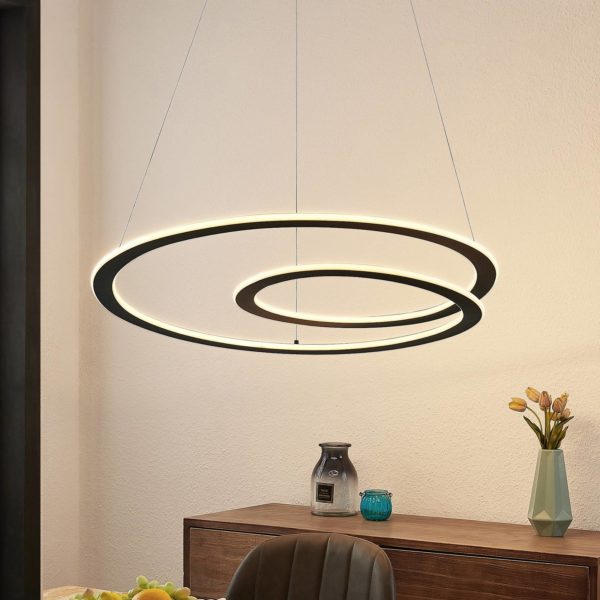 Lindby Cilija suspension LED, dimmable, Ø 81 cm LINDBY