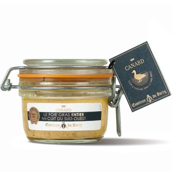 Foie gras de canard entier mi-cuit du Sud-Ouest 125g-Comtesse du Barry