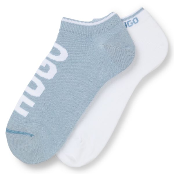 Lot de deux paires de chaussettes basses en coton mélangé – Hugo Boss